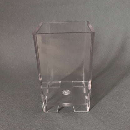 Rechteckige Kerzengiessform aus Hartplastik.